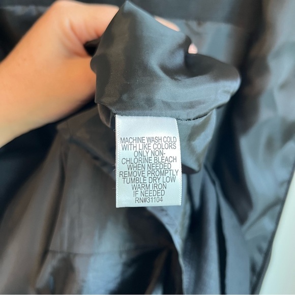 Kim Rogers Black Linen Ruffled Sheath Mini Dress - Size 8 - Picture 8 of 8